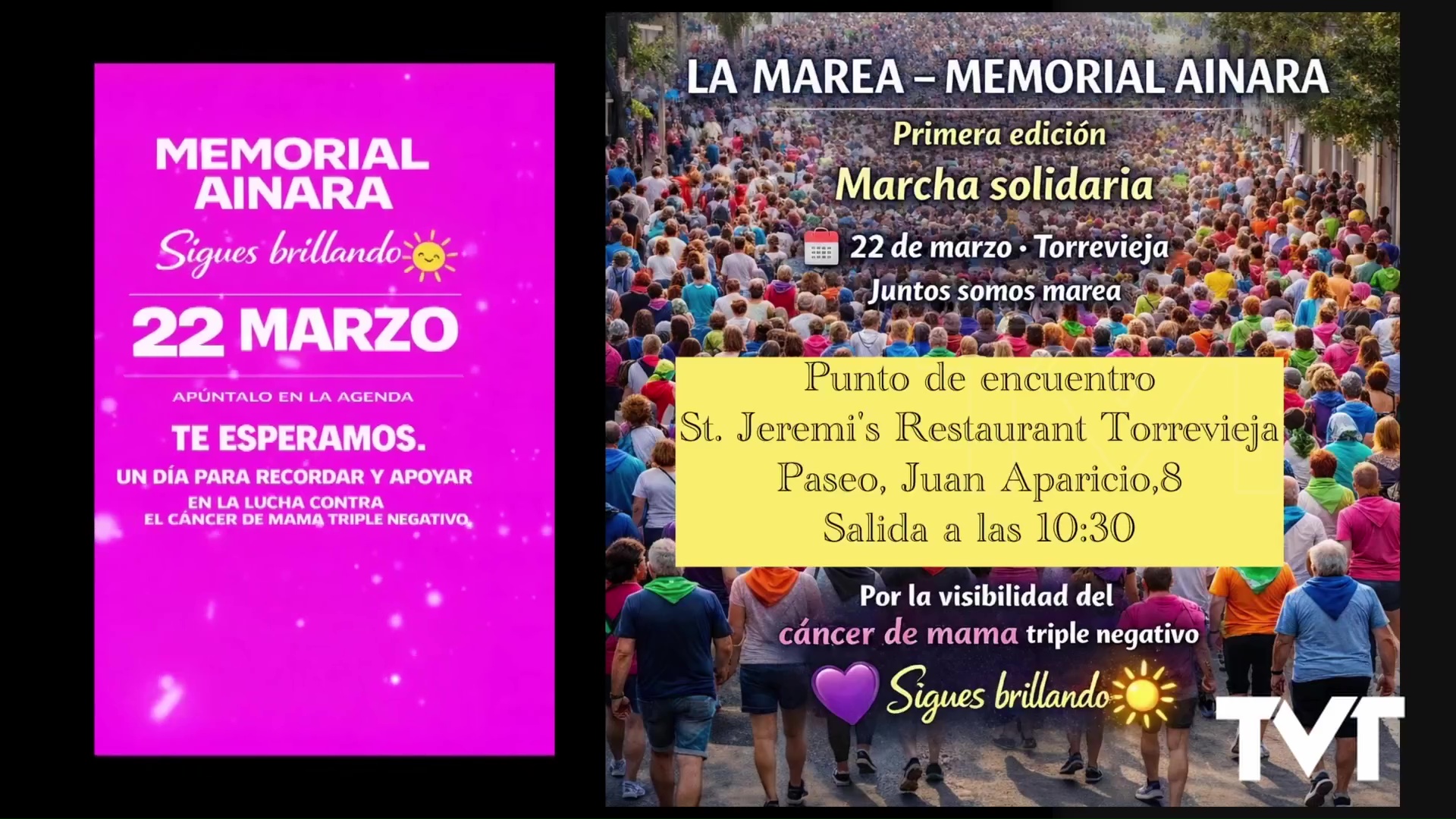 Imagen de Memorial Ainara promueve una nueva marcha solidaria en Torrevieja para la investigación del cáncer de mama triple negativo