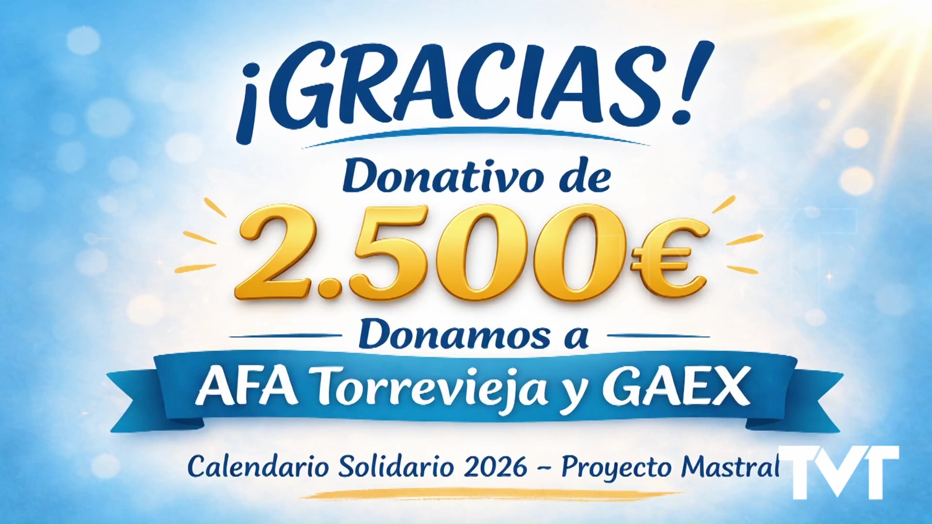 Imagen de Proyecto Mastral entrega 2.500 euros a AFA y GAEX gracias a lo recaudado con la venta de su Calendario Solidario 2026