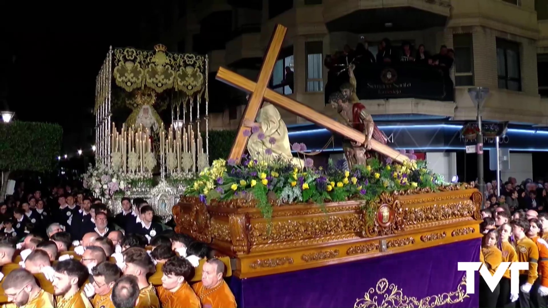 Imagen de Emotiva procesión de Miércoles Santo con el Encuentro en la Vía Dolorosa 
