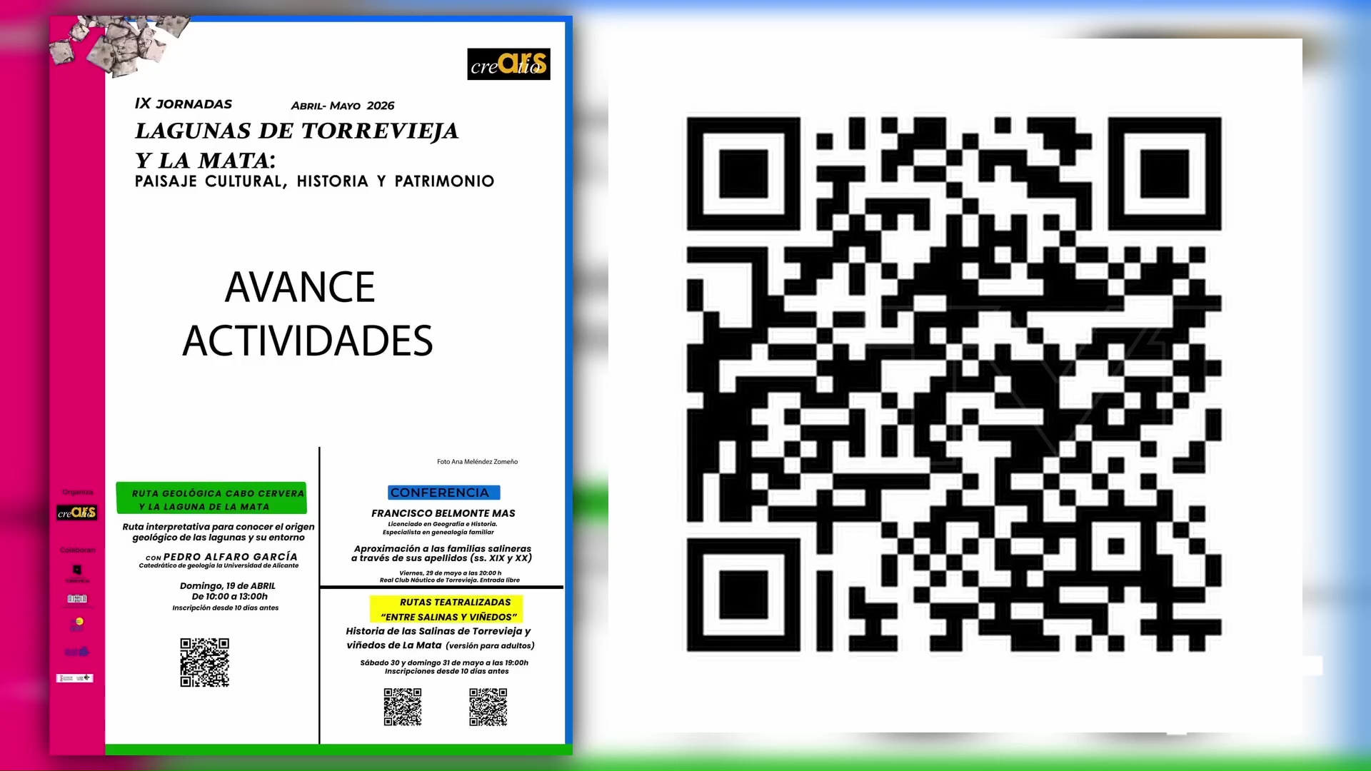 Imagen de Ars Creatio organiza una ruta geológica entre Cabo Cervera y la Laguna de La Mata