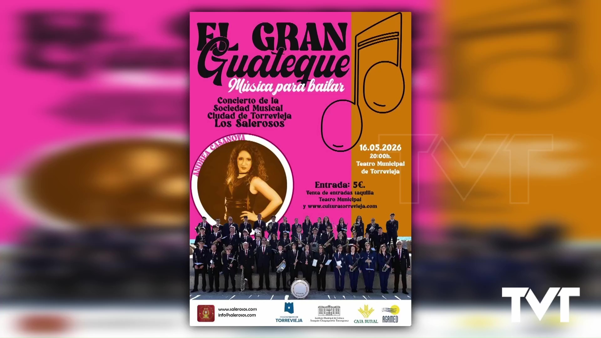 Imagen de Los Salerosos y Andrea Casanova nos esperan el 16 de mayo con el concierto «El gran guateque»