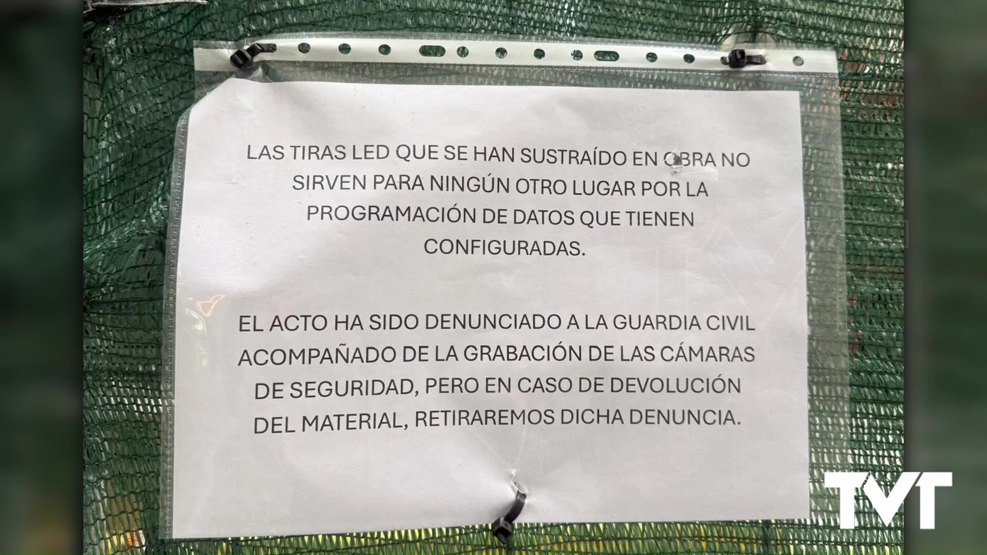 Imagen de Sustraen de las nuevas oficinas de Agamed tiras led y material de obra. Los hechos han sido denunciados ante la Guardia Civil