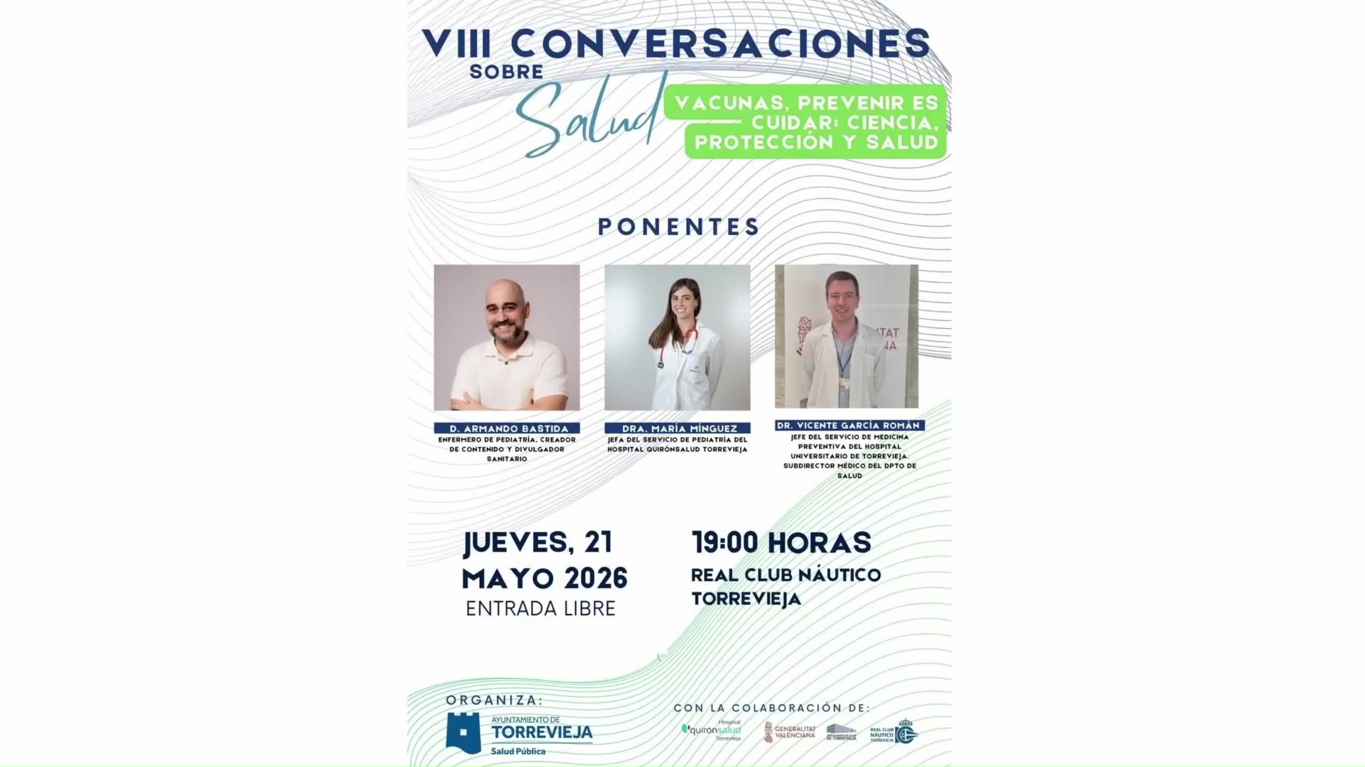 Imagen de Nueva edición de «Conversaciones sobre salud» dedicada a al papel clave de la vacunación