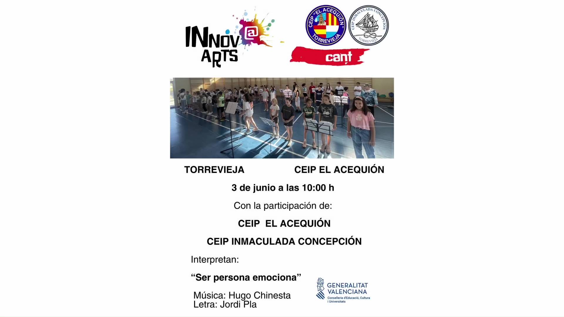Imagen de Puesta en escena del trabajo de los CEIP Acequión e Inmaculada dentro del programa INNOVA CANT