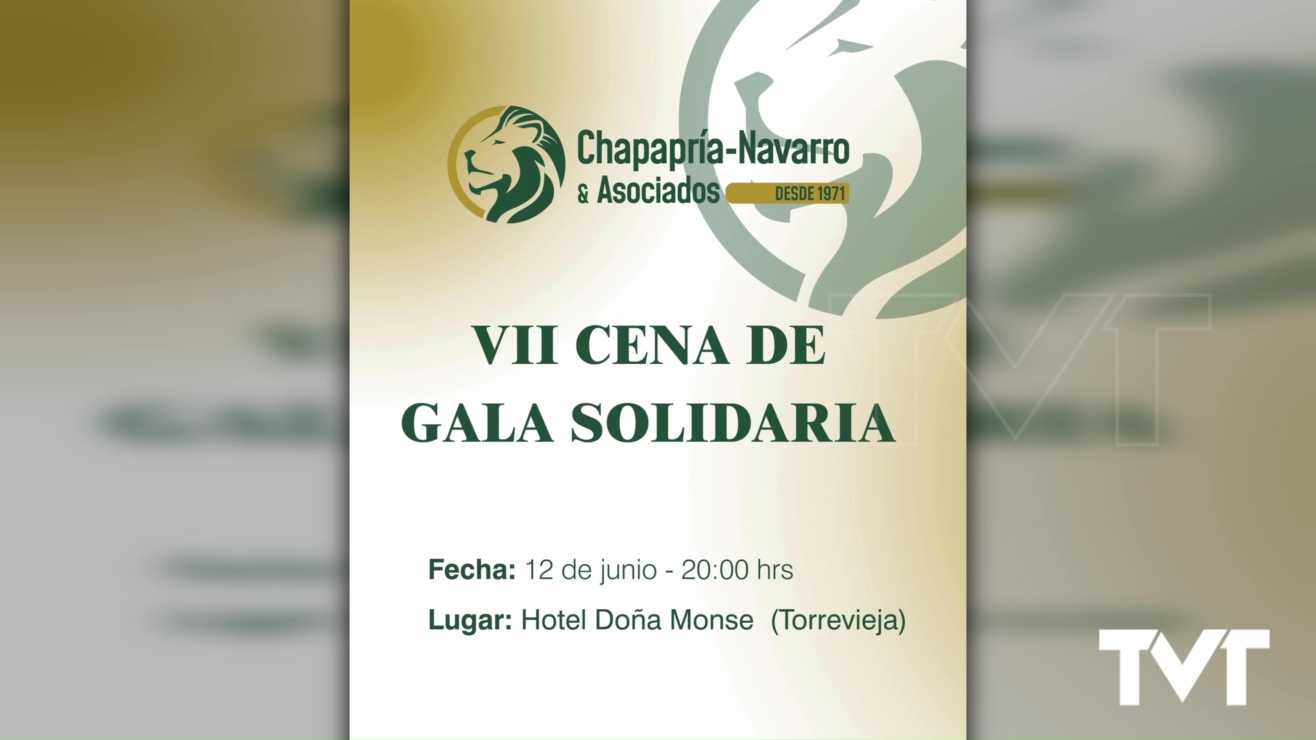Imagen de El 12 de junio se celebra la VII cena de gala solidaria de «Chapapría, Navarro y Asociados»