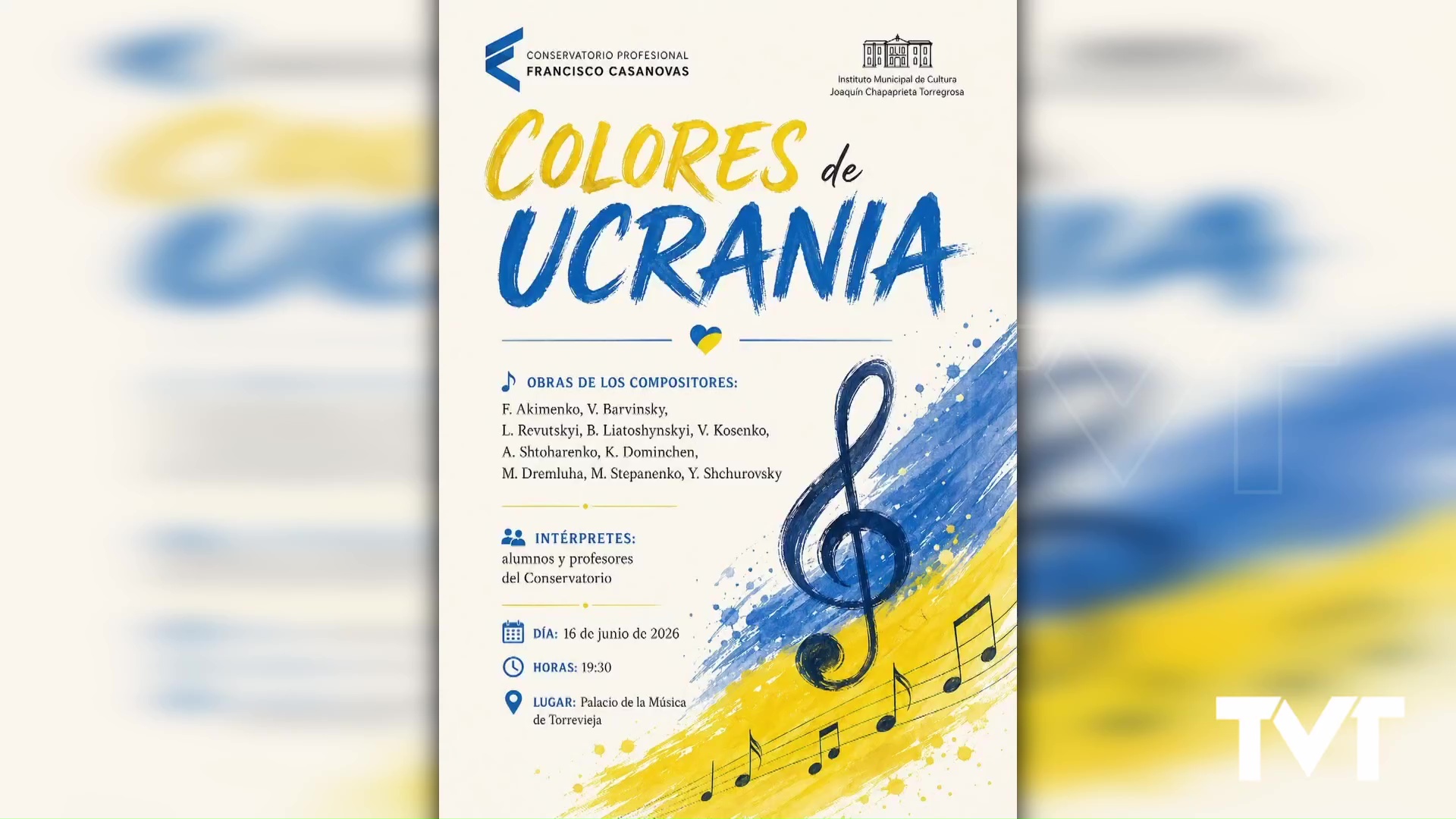Imagen de El Conservatorio Profesional de música presenta «Colores de Ucrania»