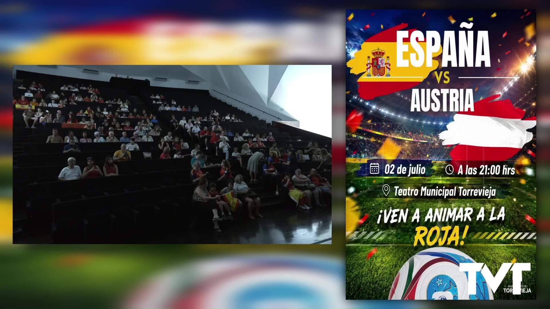 Imagen de España se juega el pase a cuartos del mundial y el Teatro municipal volverá a ser el corazón de la afición